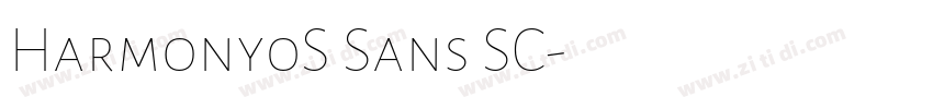Harmony0S Sans SC字体转换